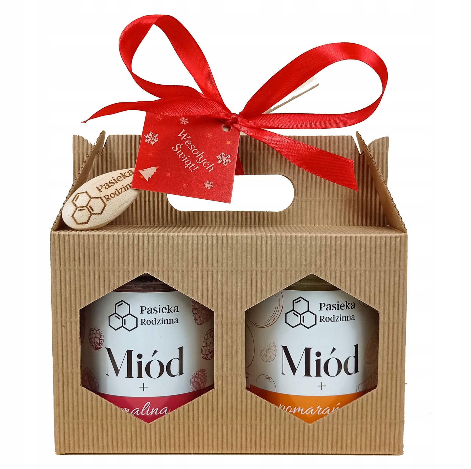 Dárková sada med malinou řepkový med 410g
