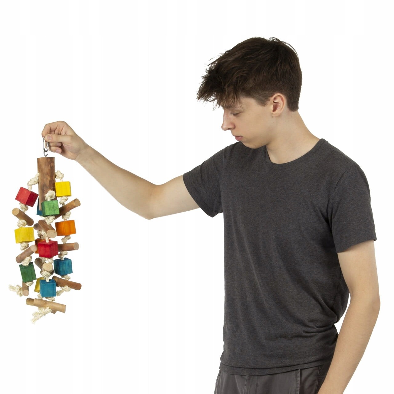 Hračka pro všechny papoušky Dřevěný obr