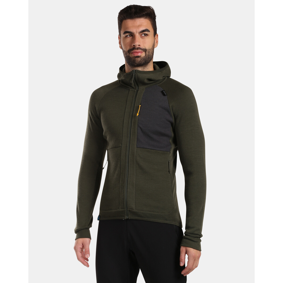 Kilpi  Pánský svetr s kapucí  MERINI-M  Zelená