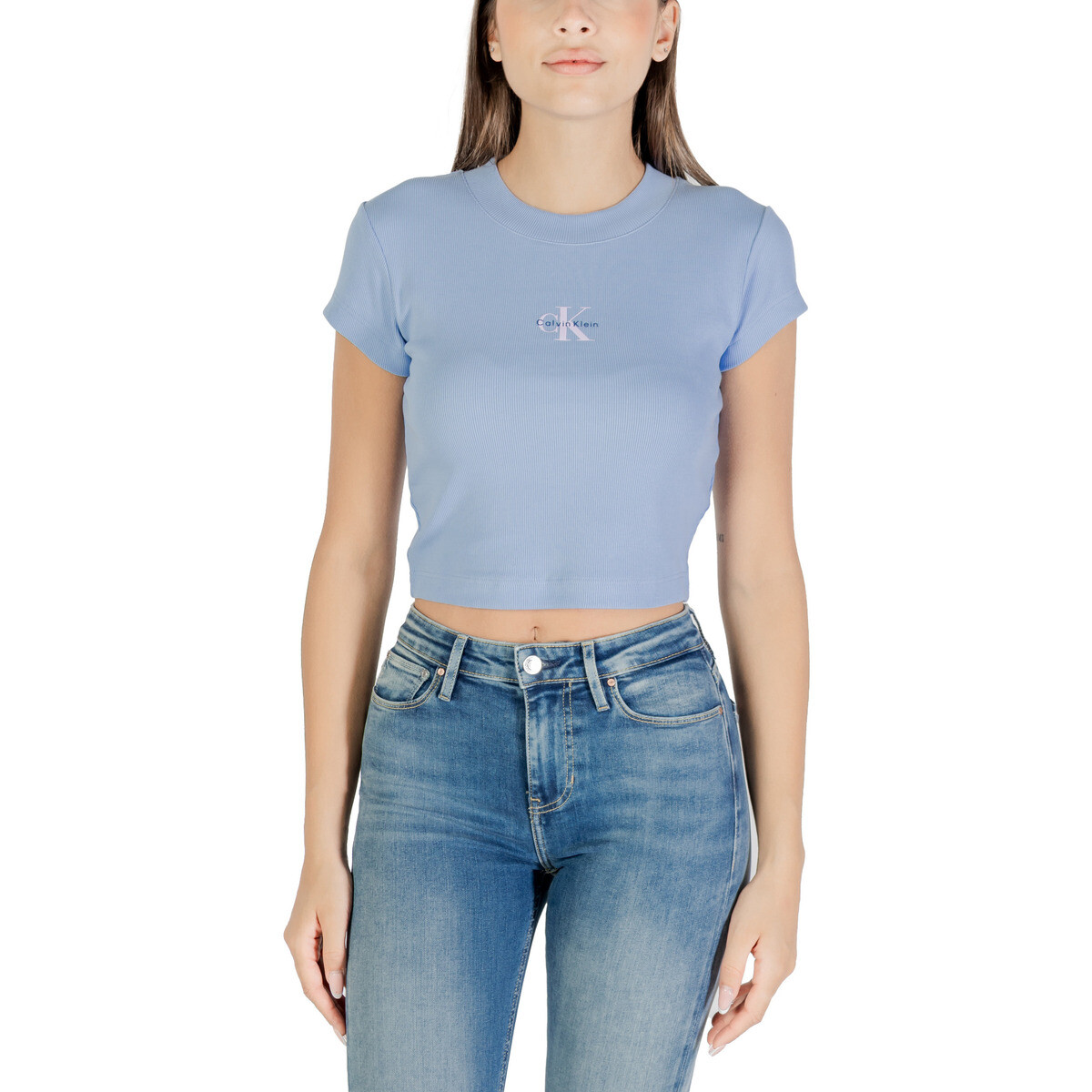 Calvin Klein Jeans  MONOGRAM BABY TEE LV047AB802  Modrá