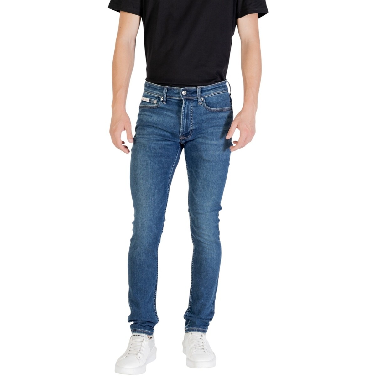 Calvin Klein Jeans  SKINNY OIL SLICK JEA LV04RB720G  Modrá
