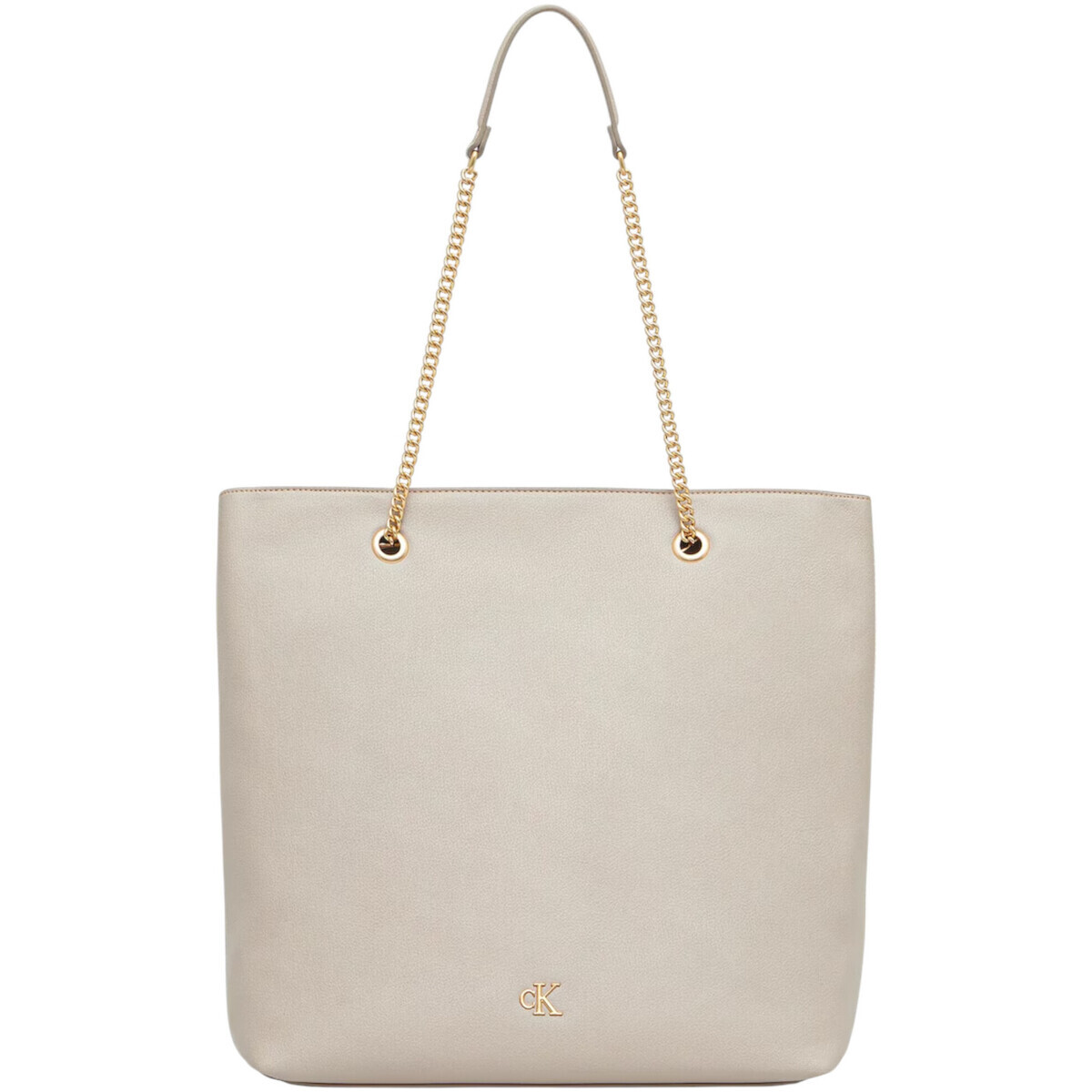 Calvin Klein Jeans  MINIMAL MONOGRAM CHAIN TOTE LV04F3204G  Béžová