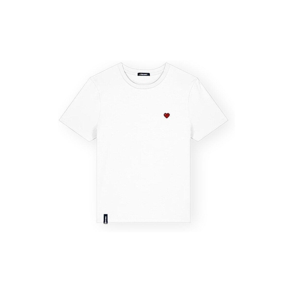 Organic Monkey  Pixel Heart T-Shirt - White  Bílá