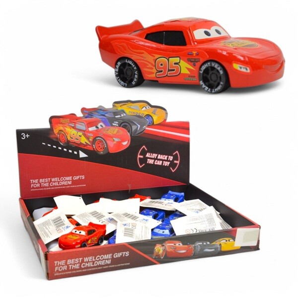 Kovové auto Blesk McQueen 6 cm - červená