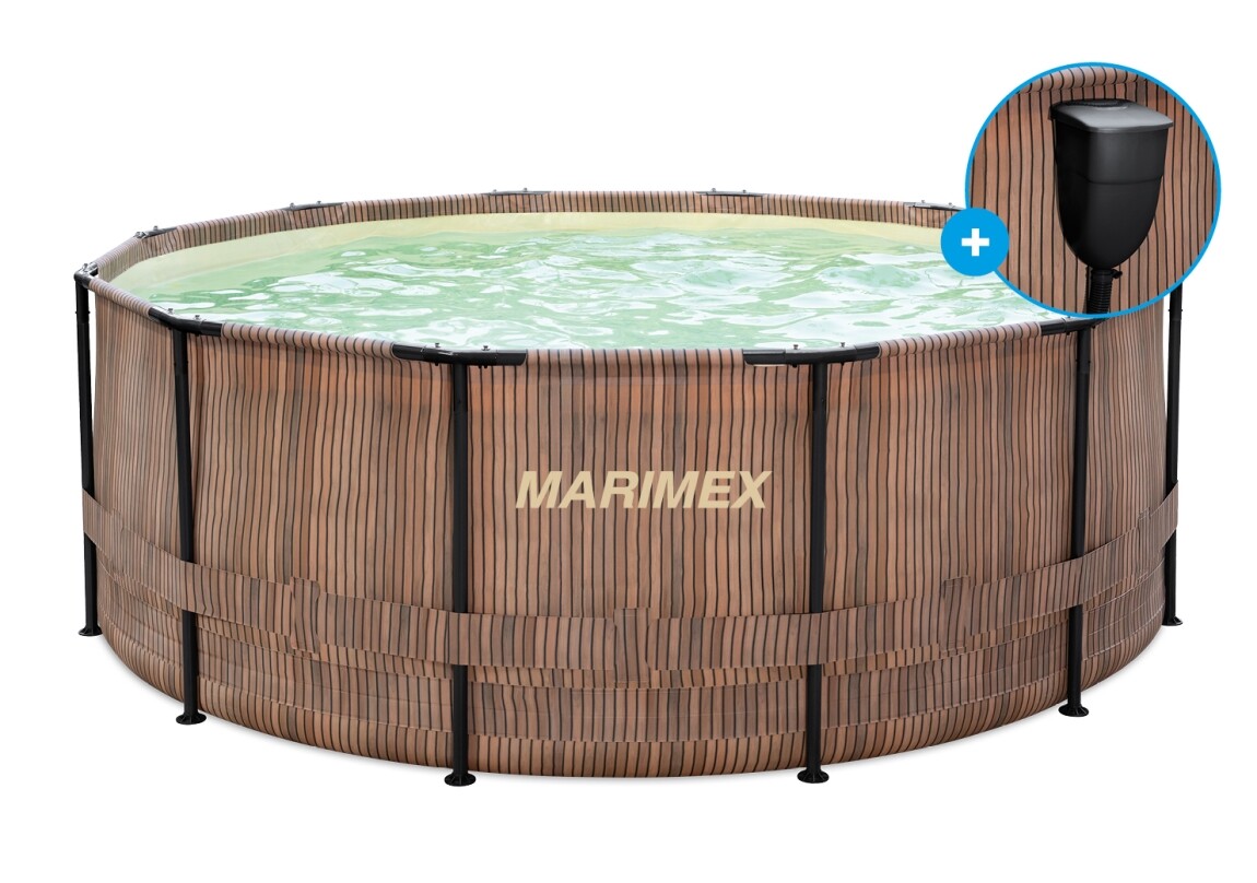 Bazén Marimex Florida 3,66x1,22 m se zabudovaným skimmerem - motiv TEAK (Poškozený obal)