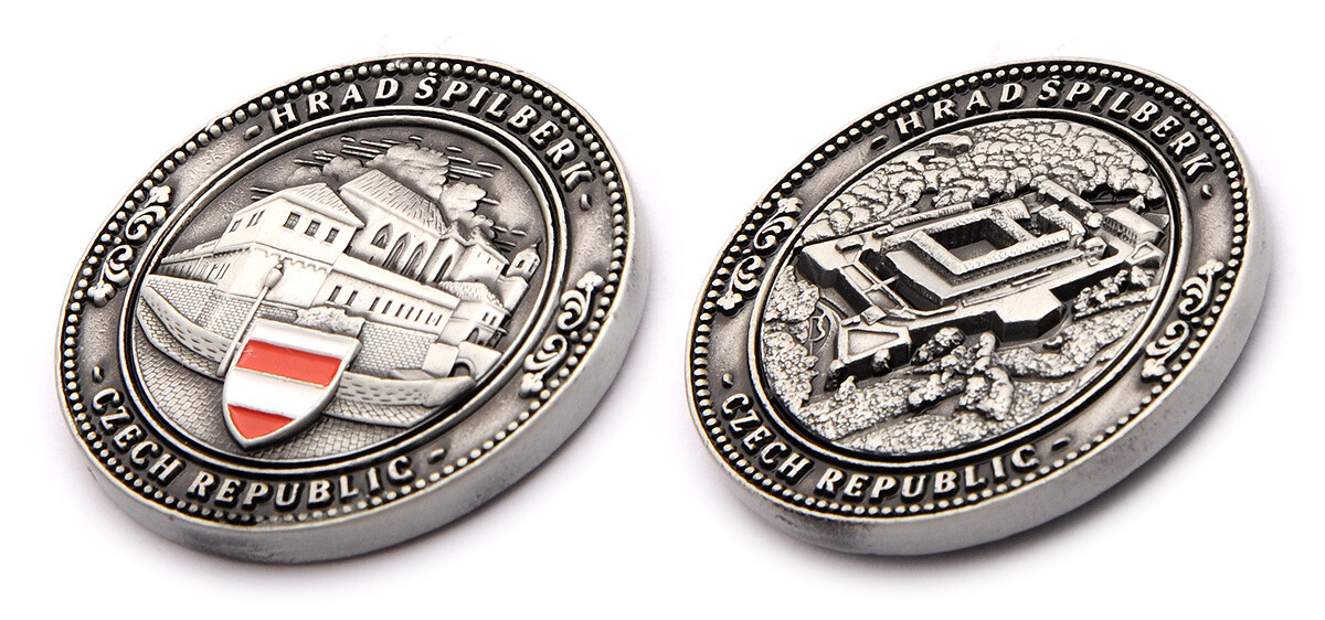 Pamětní mince Brno Špilberk - šedá