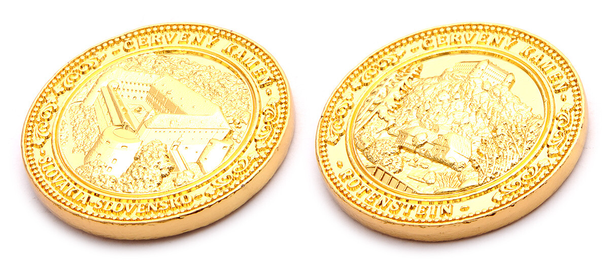 Pamětní mince Červený kameň Slovensko - zlatá