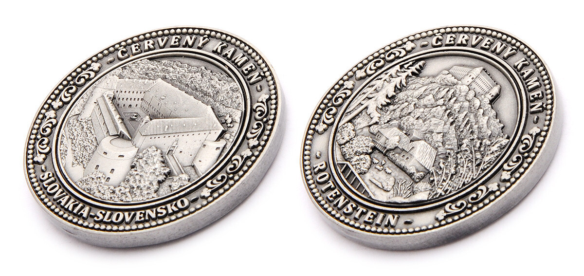 Pamětní mince Červený kameň Slovensko - šedá