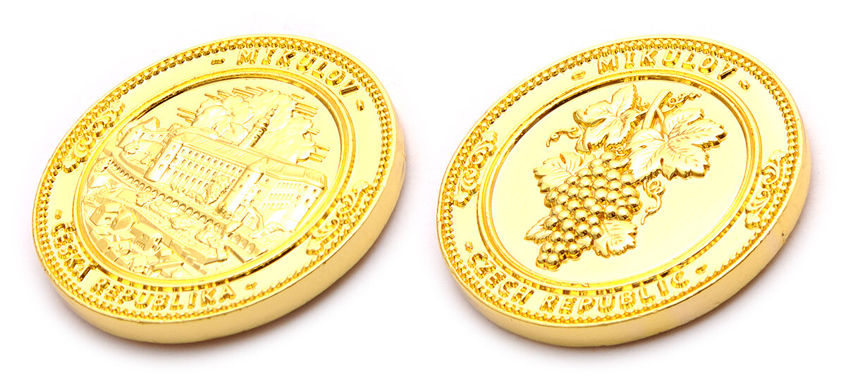 Pamětní mince Mikulov Czech Republic - zlatá