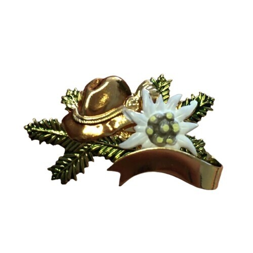 Odznak Klobouk, protěž a stuha - barevný