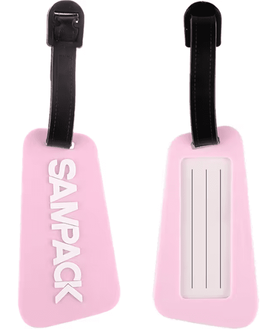 TEMPUS Jmenovka na cestovní zavazadlo - růžová