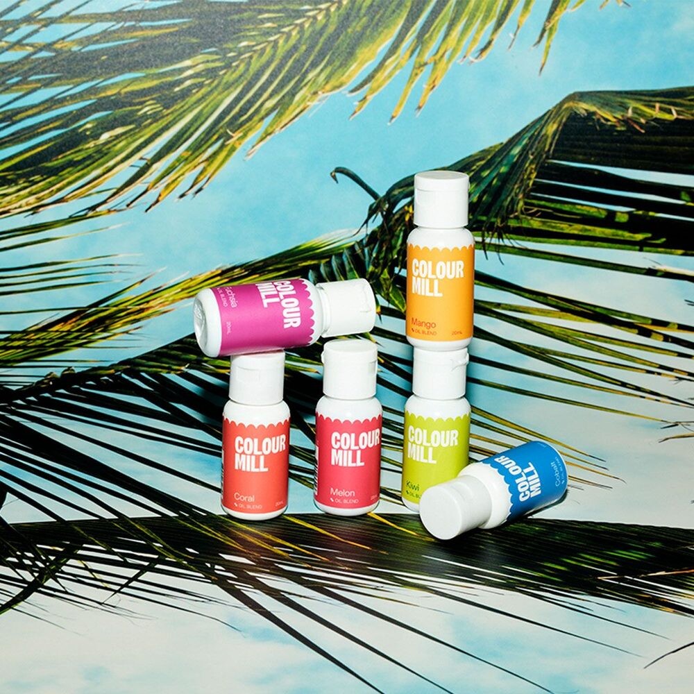 Sada barev na čokoládu - Mill Oil Blend Tropical 6 ks - Colour Mill