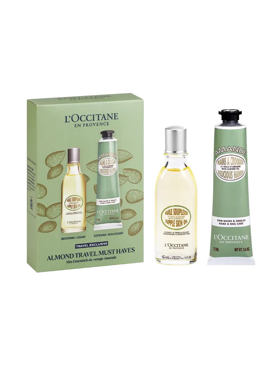 L'Occitane en Provence Dárková sada péče o tělo Almond Travel Must Haves