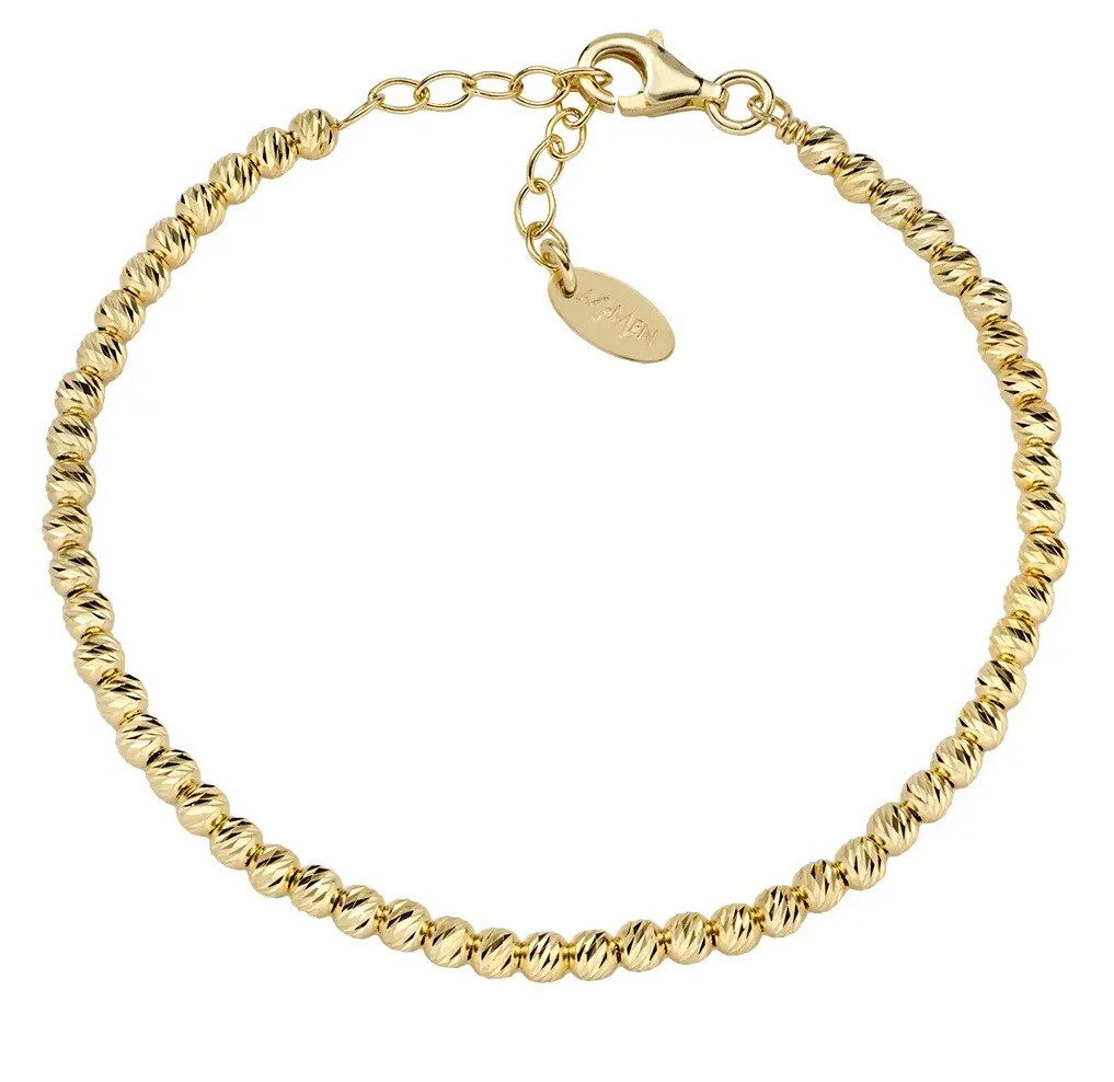 Amen Pozlacený korálkový náramek pro ženy Essential BRDI30G