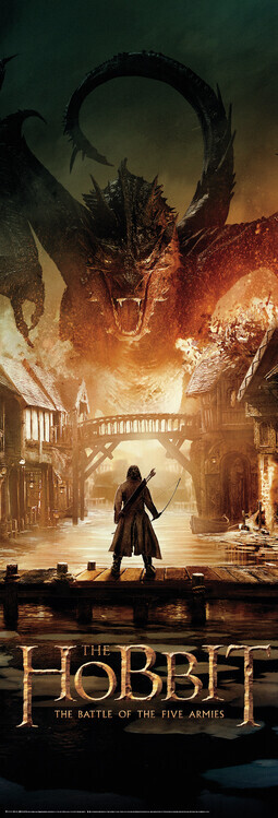 Europosters Plakát, Obraz - Hobbit - Smaug, 53 × 158 cm