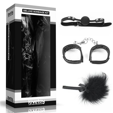 Sada BDSM Lovetoy DELUXE BONDAGE KIT 1006 - 3 ks Lovetoy