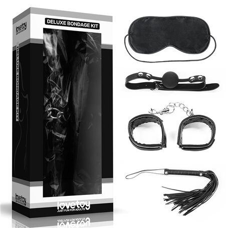 Sada BDSM Lovetoy DELUXE BONDAGE KIT 1008 - 4 ks Lovetoy