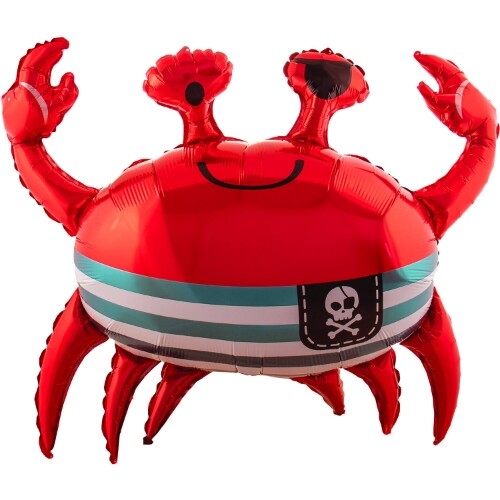 Fóliový balonek pirátský krab – 93 x 75 cm