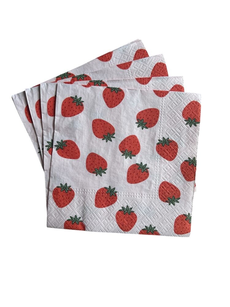 APRÈS Papírové ubrousky jahody