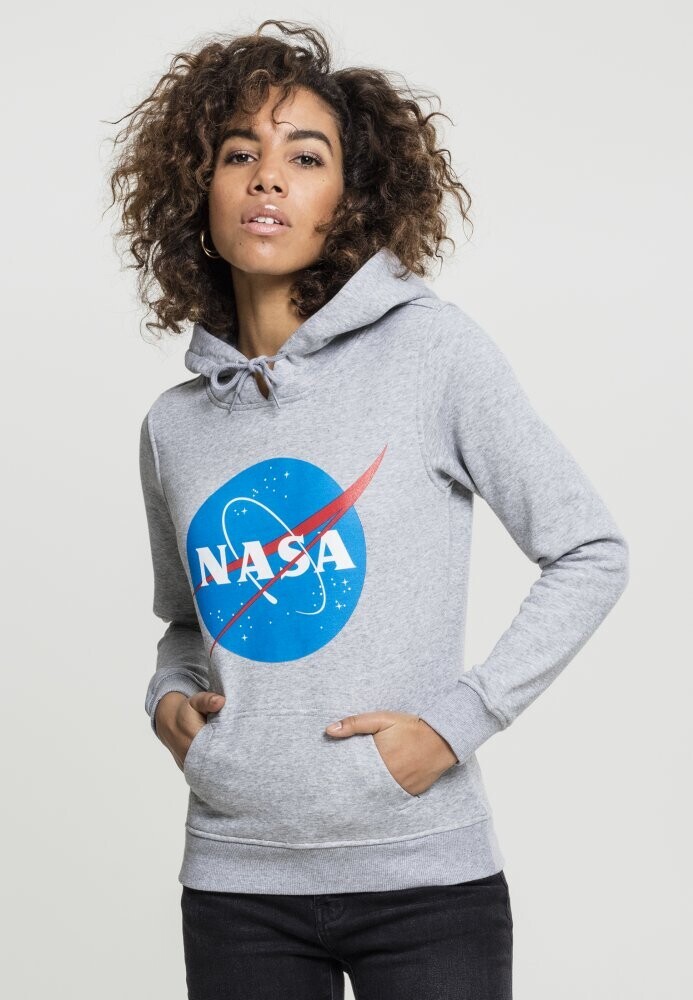 Ladies NASA Insignia Hoody - heather grey XS