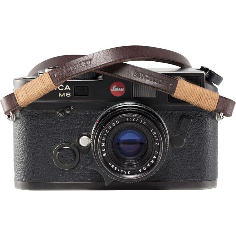 BRONKEY Tokyo #105 Brown & Tanned Leather Camera Strap 120 cm