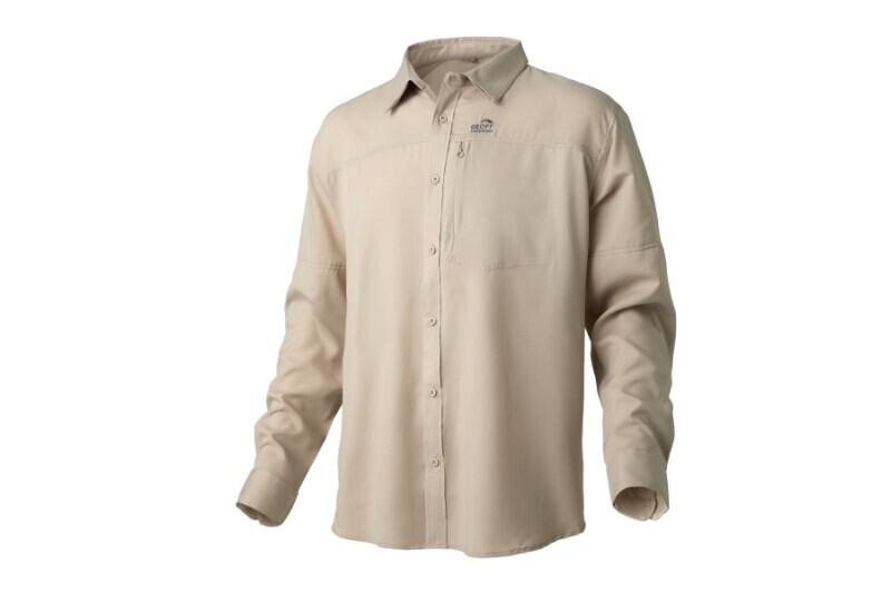 Košile s dlouhým rukávem Ezmar Light khaki M