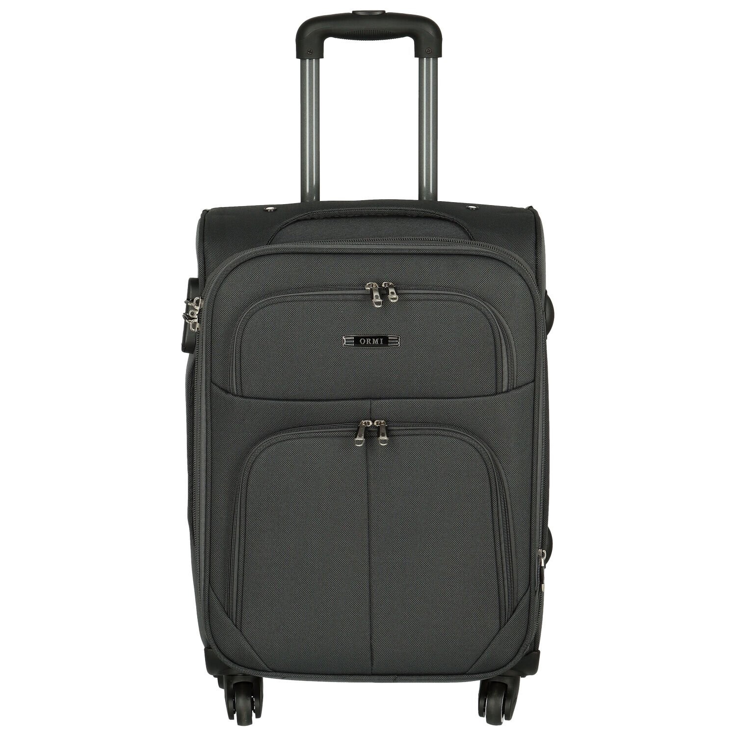 Cestovní látkový kufr Alyss velikost S, tmavě šedý