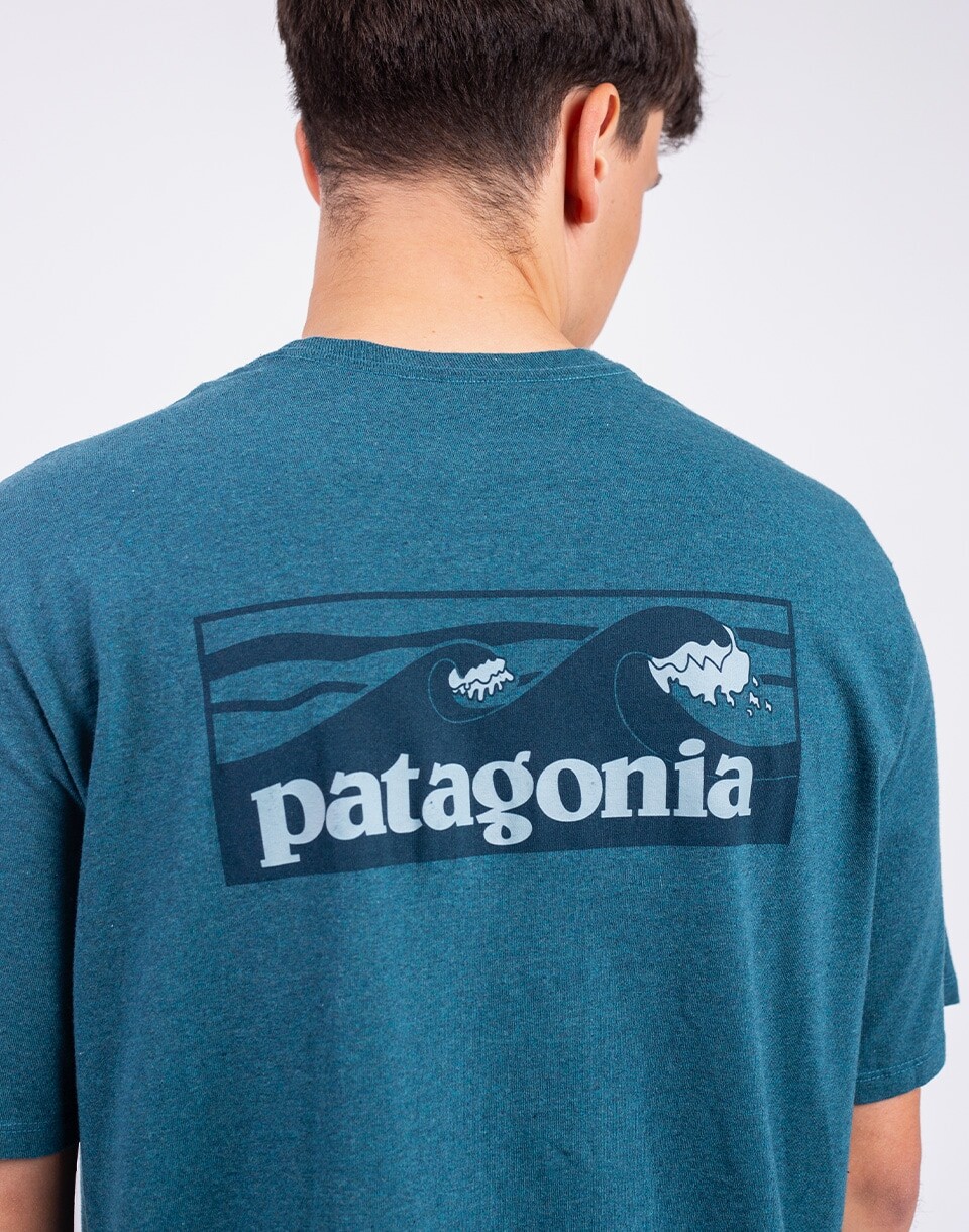 Patagonia M's Boardshort Logo Pocket Responsibili-Tee Wetland Blue S