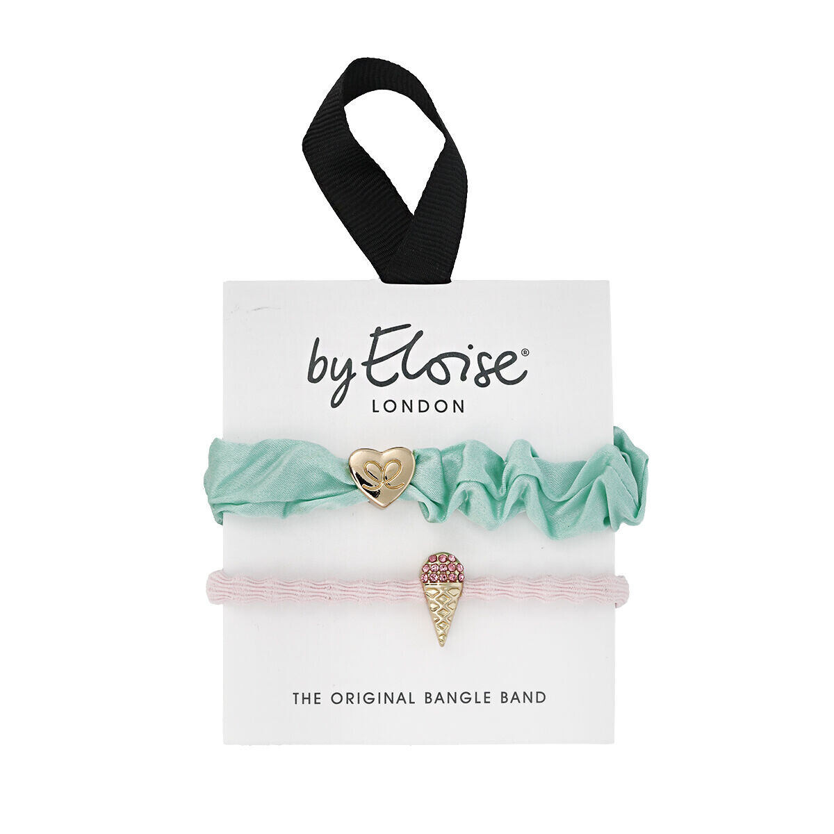 By Eloise London Bangle Set Mint & Strawberry gumička do vlasů pro ženy
