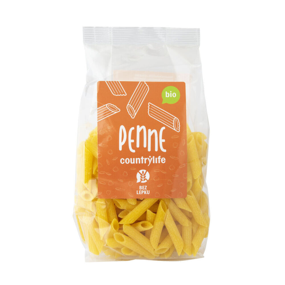 Těstoviny penne kukuřično-rýžové 300 g BIO   COUNTRY LIFE