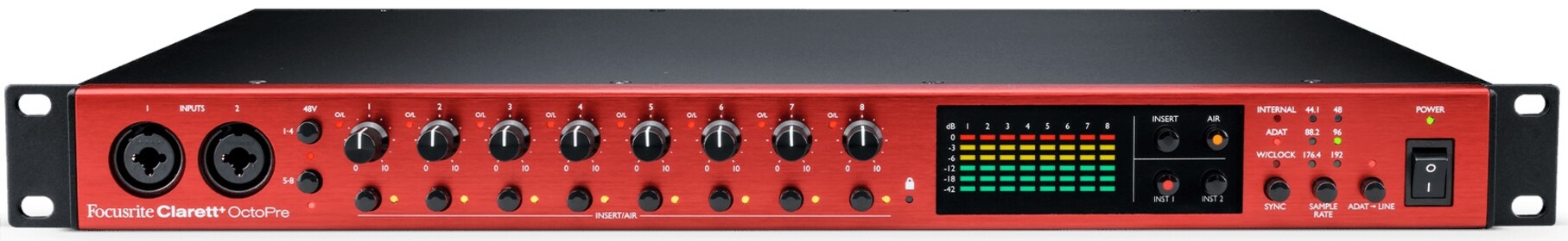 Focusrite Clarett+ OctoPre (rozbalené)