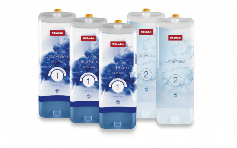 Prací prostředek Miele UltraPhase All in Two - sada 5 kartuší 1 a 2 (5 x 1,4 l)