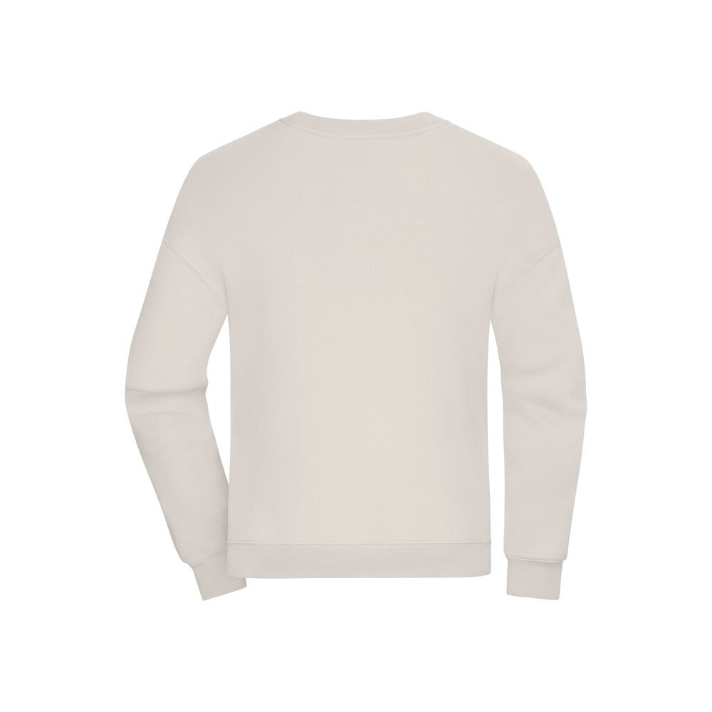 James & Nicholson (Daiber) Oversize mikina UNISEX - Bílá | L