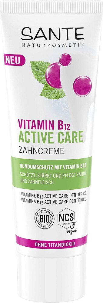 Sante Zubní pasta ACTIVE CARE s vitamínem B12 75ml
