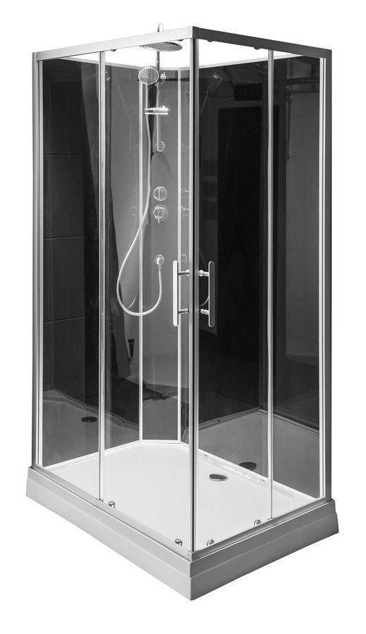 AQUALINE GRANVIK obdélníkový sprchový box 800x1200x2180, čiré sklo GG80X120