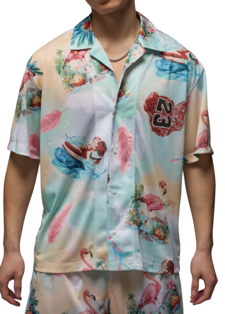 Košile Jordan Jordan Essentials Printed Camp T-Shirt