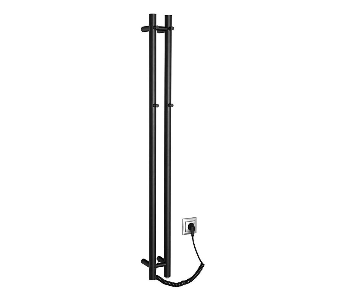 Sapho Sapho - Elektrický sušák na ručníky PAPINADO 40W/230V 120 cm matná černá