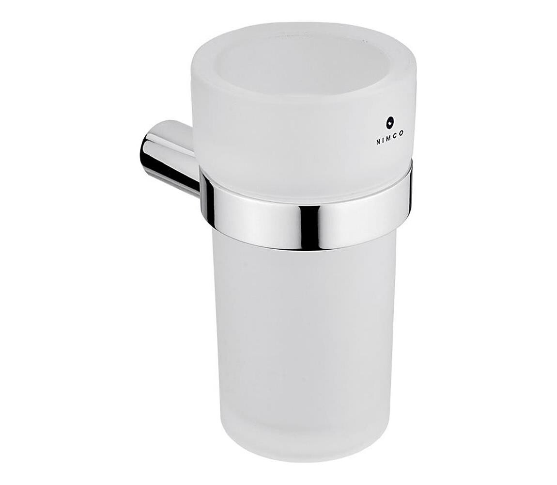 NIMCO NIMCO BR 11058W-26 - Nástěnný stojánek na kartáčky BORMO matné sklo/lesklý chrom