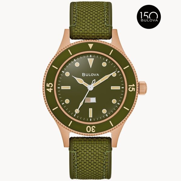 Bulova Mil-Ships 98A324 Bronze 150th Anniversary