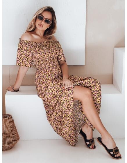 Maxi šaty LOVEFLORA ve žlutých květech