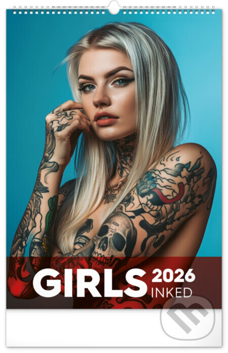 NOTIQUE Nástěnný kalendář Inked Girls 2026 - Notique