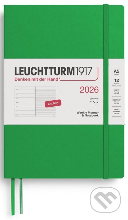 Weekly Planner & Notebook 2026 Medium (A5) Spring Leaf - Leuchtturm1917