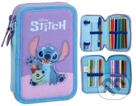 Dvojité školské puzdro Disney Lilo & Stitch: Šťastný Stitch