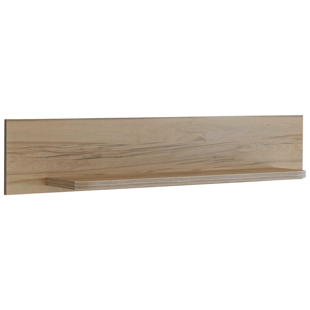 Voleo NÁSTĚNNÁ POLICE, barva starého dubu, 130/25/22 cm