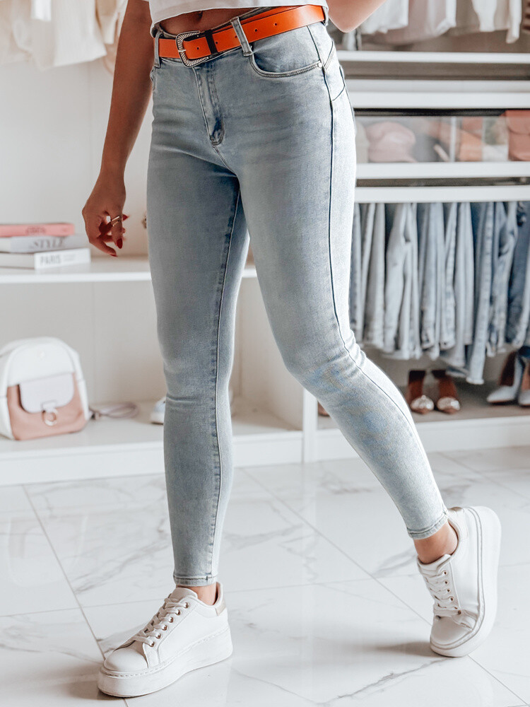 Spodnie damskie jeansowe JUNARIA niebieskie Dstreet