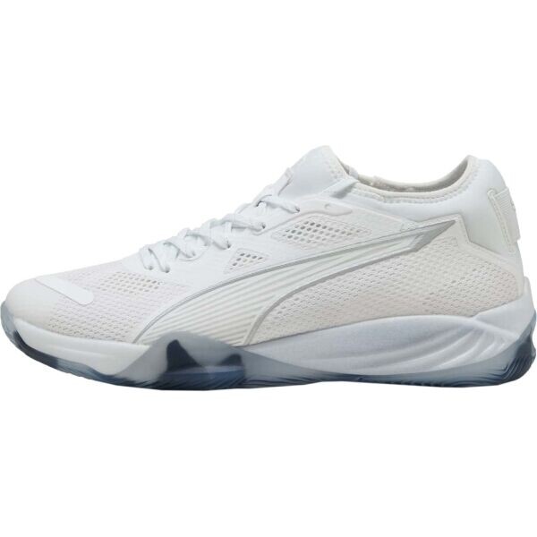Puma ELIMINATE NITRO SQD 4 Pánská obuv na házenou, bílá, velikost 46.5