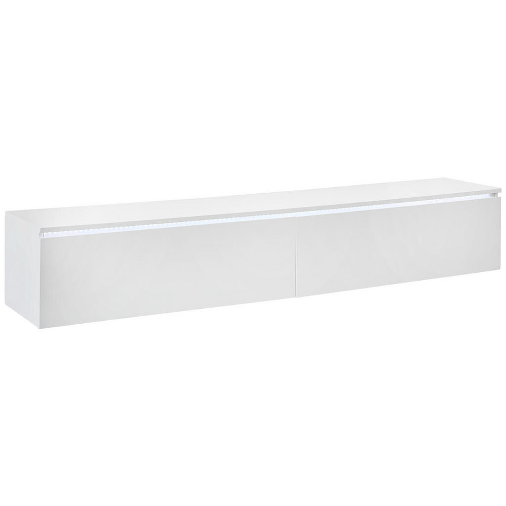 Xora NÍZKÁ KOMODA, vysoce lesklá bílá, 180/30/33 cm