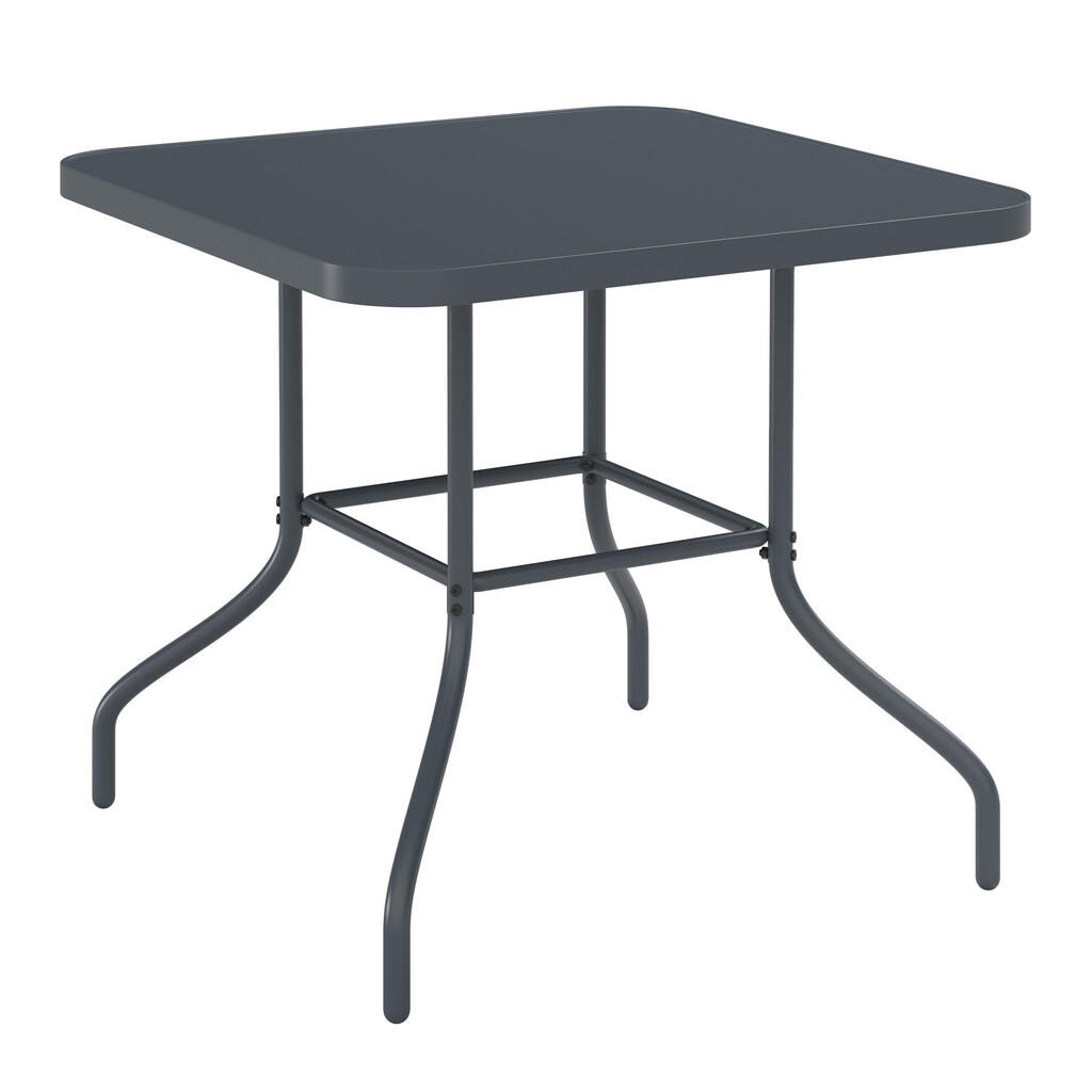 Ambia Garden ZAHRADNÍ STŮL, kov, sklo, 80/80/70 cm