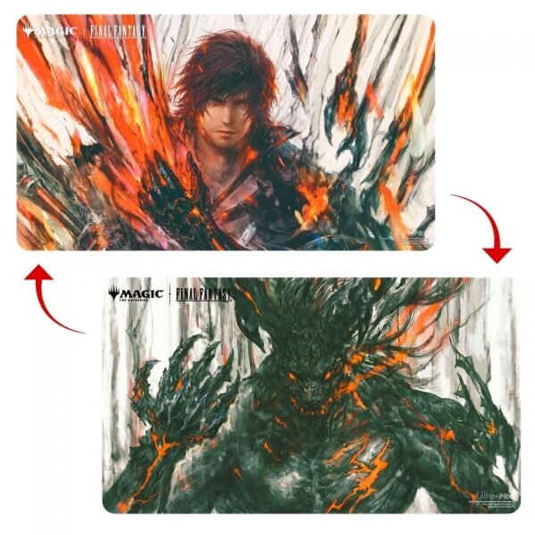 Oboustranná hrací podložka MTG Final Fantasy - Clive, Ifrit’s Dominant/Ifrit, Warden of Inferno