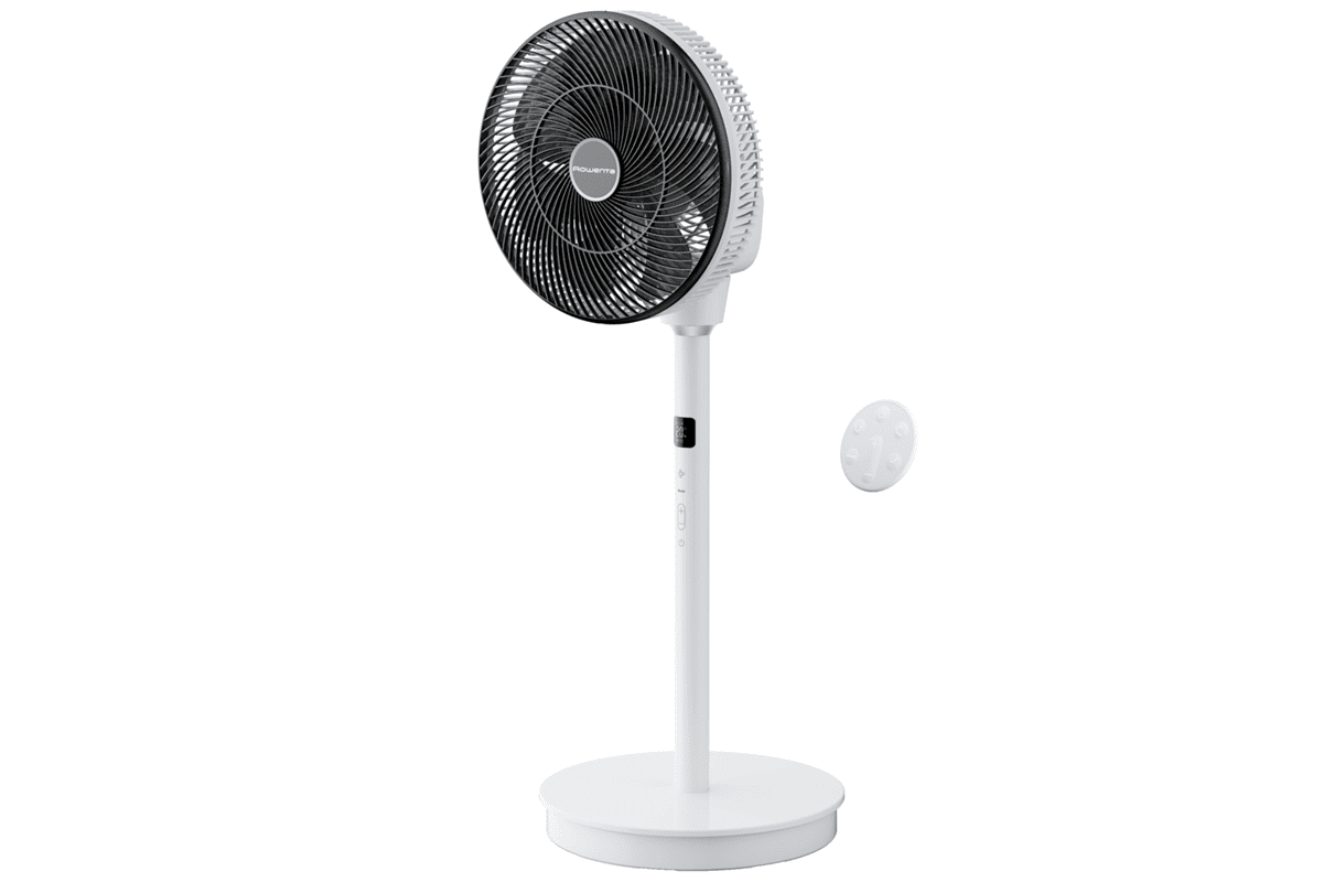 Stojanový ventilátor Rowenta Turbo Swift Silence QV5040F0 Černý/Bílý